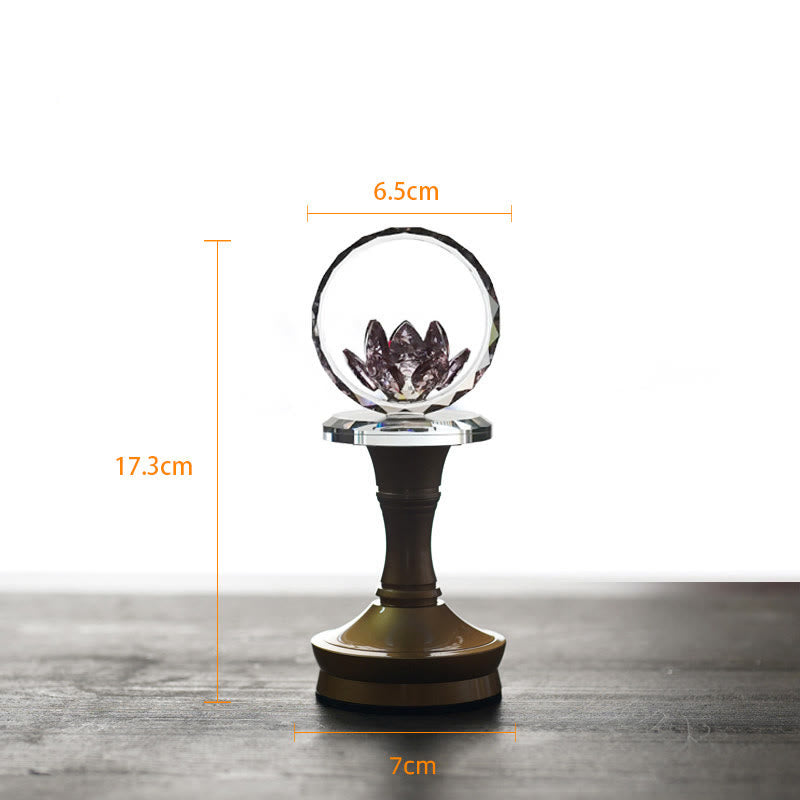 Buddha Stones Lotus koperen messing nieuwe begin huisdecoratie - Koperen messing voet - 6,5*17,3*7 cm - Oplaadbaar - image 24