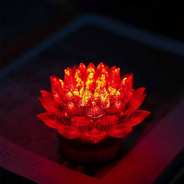 Buddha Stones Lotus Liuli Glas Koper Messing Nieuw Begin Huisdecoratie - image 7