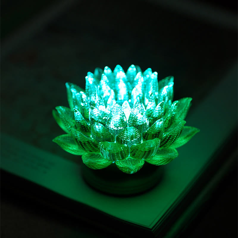 Buddha Stones Lotus Liuli Glas Koper Messing Nieuw Begin Huisdecoratie - image 47