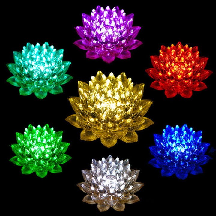 Buddha Stones Lotus Liuli Glas Koper Messing Nieuw Begin Huisdecoratie - image 48