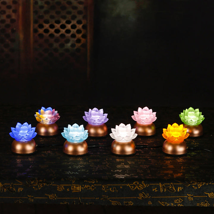 Buddha Stones Lotus Liuli Glas Koper Nieuw Begin Huisdecoratie - image 26