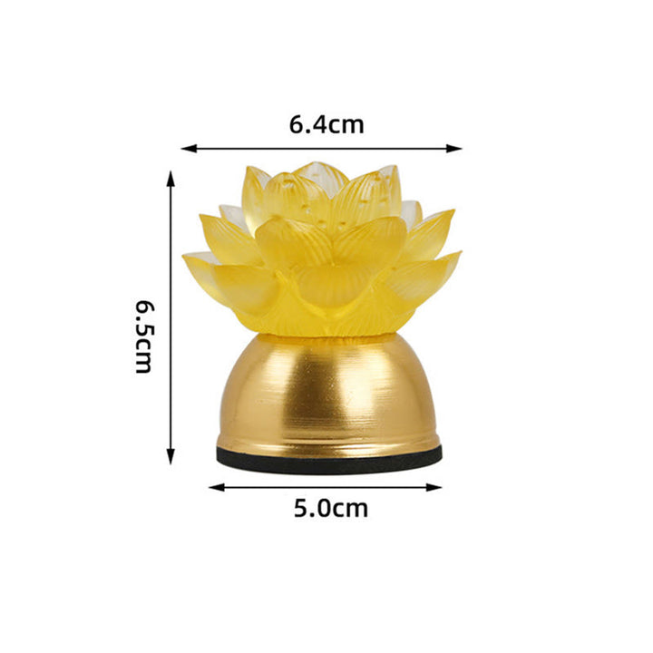 Buddha Stones Lotus Liuli Glas Koper Nieuw Begin Huisdecoratie - image 13