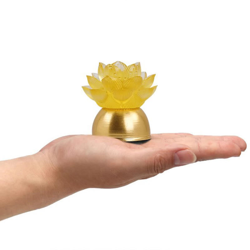 Buddha Stones Lotus Liuli Glas Koper Nieuw Begin Huisdecoratie - image 11