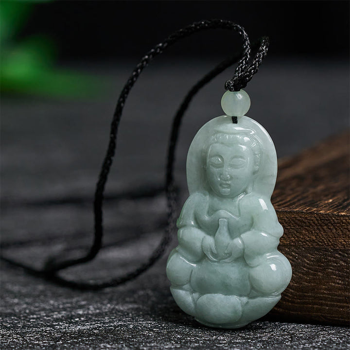 Buddha Stones Jade Kwan Yin Avalokitesvara harmonie Ketting hanger - image 1