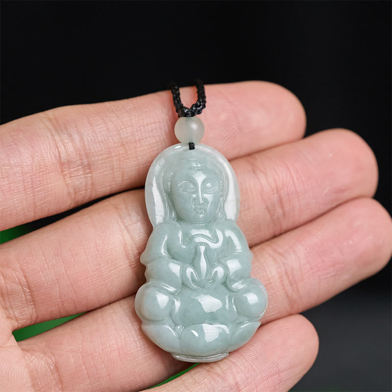 Buddha Stones Jade Kwan Yin Avalokitesvara harmonie Ketting hanger - image 3