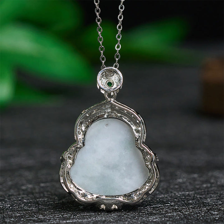 Buddha Stones Jade Lachende Boeddha Overvloed Ketting - image 4