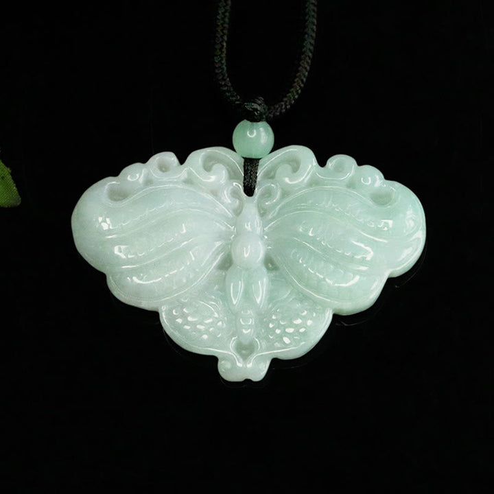 Buddha Stones Jade vlinder welvaart Ketting - image 8