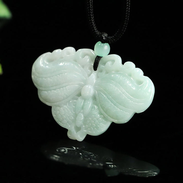 Buddha Stones Jade vlinder welvaart Ketting - Jadevlinder - image 0