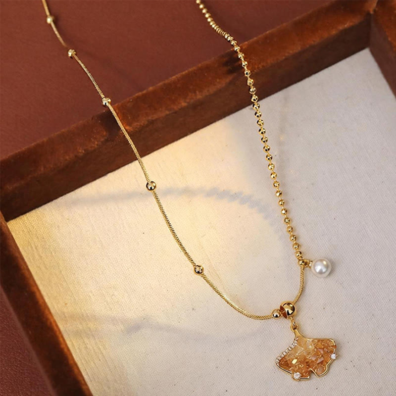 Buddha Stones Champagne Citrien Koper Parel Beschermingsketting Ketting - image 3