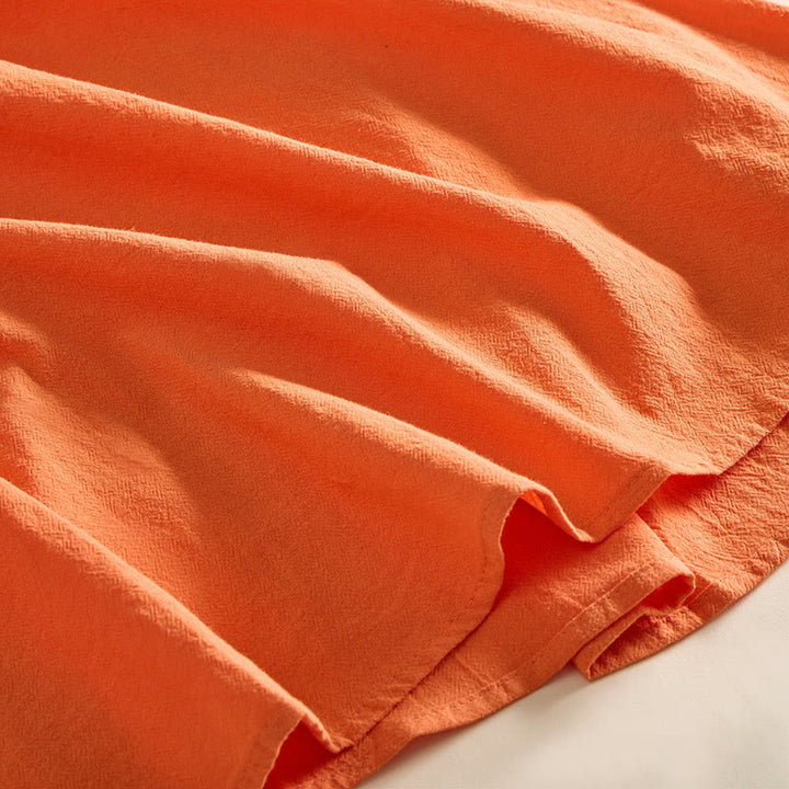 Buddha Stones Geborduurde geometrische Midi jurk met halve Mouwlengte en Zakken voor dames - image 17