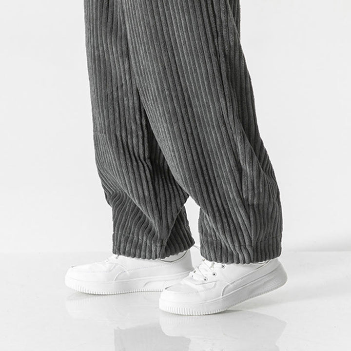 Buddha Stones Retro winterse corduroy harembroek voor heren met Zakken , effen kleur. - image 8