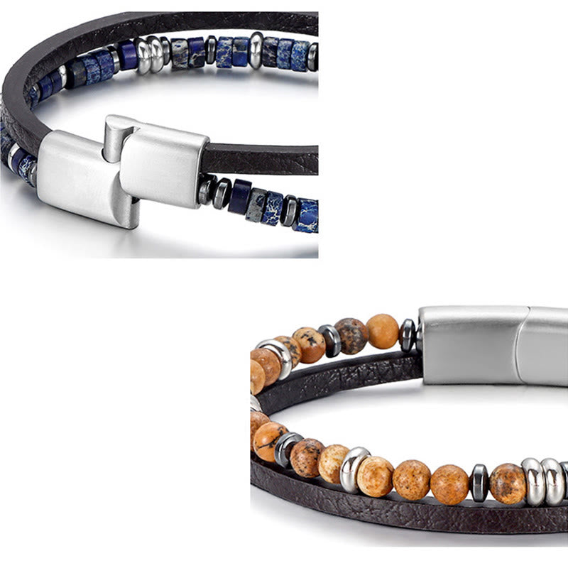 Buddha Stones Armband balansarmband met lapis lazuli en tijgeroog kralen - image 12