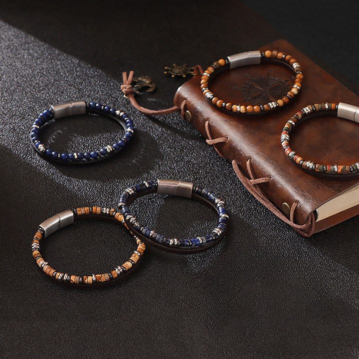 Buddha Stones Armband balansarmband met lapis lazuli en tijgeroog kralen - image 10
