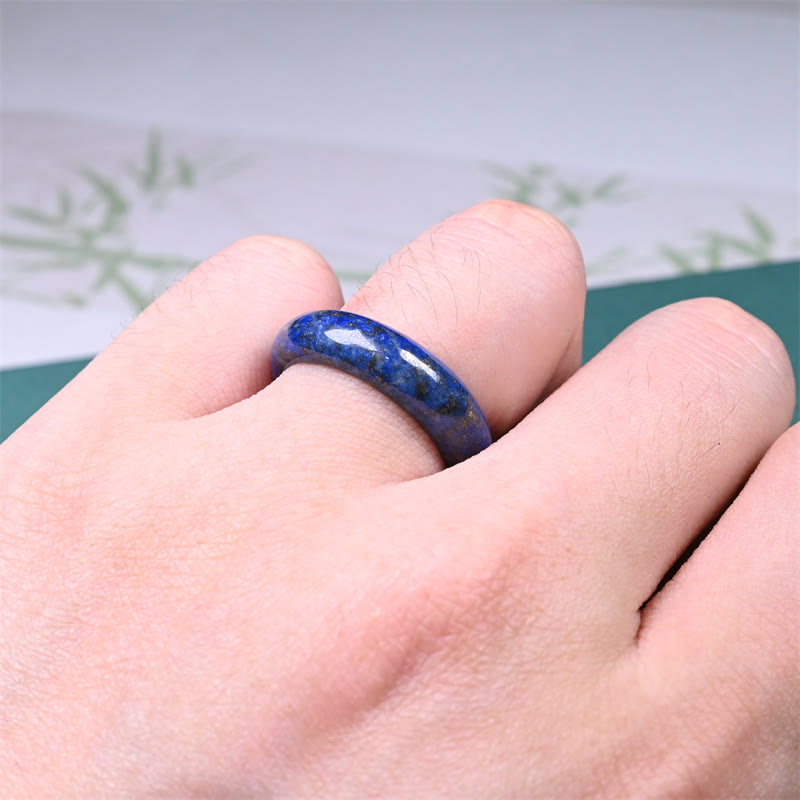 Buddha Stones Natuurlijke Lazuriet Lapis Lazuli Ring - image 5