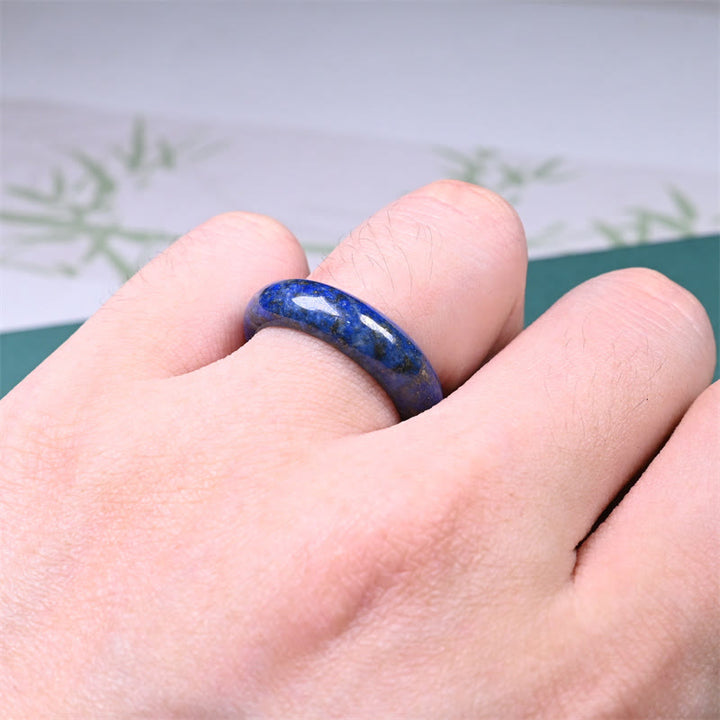 Buddha Stones Natuurlijke Lazuriet Lapis Lazuli Ring - image 5
