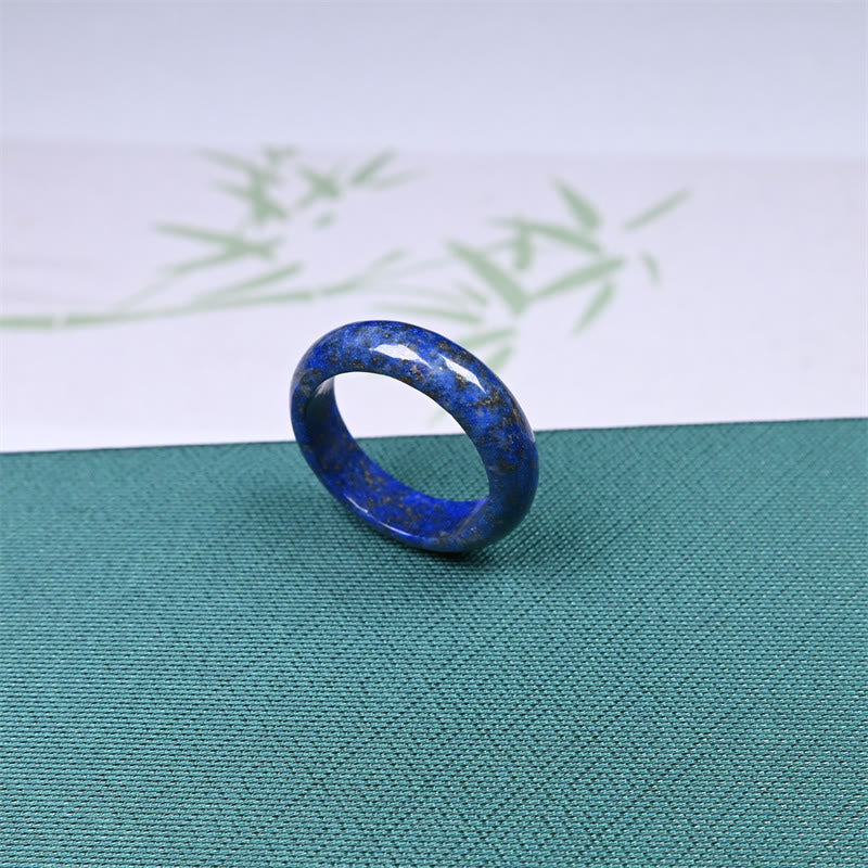 Buddha Stones Natuurlijke Lazuriet Lapis Lazuli Ring - image 2
