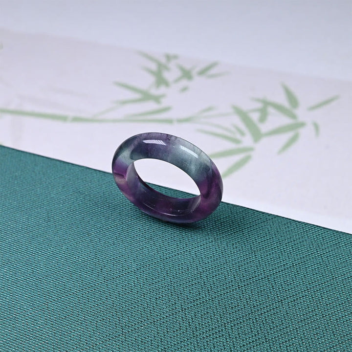 Buddha Stones Natuurlijke fluoriet Ring - image 4