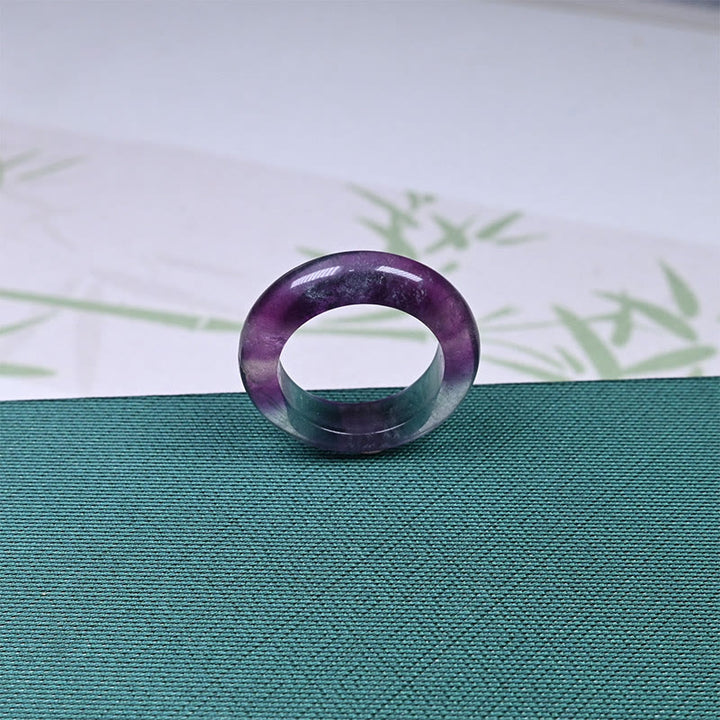 Buddha Stones Natuurlijke fluoriet Ring - image 2