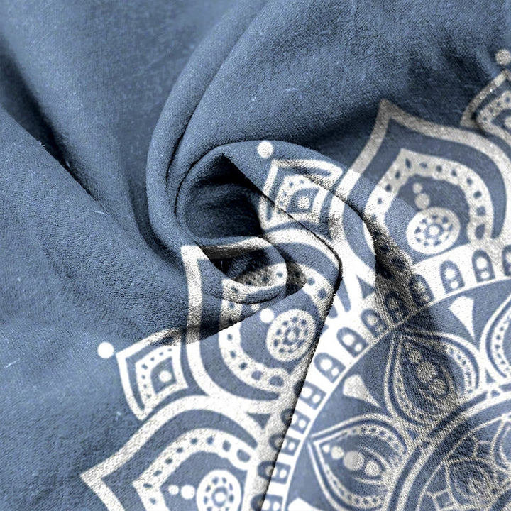 Buddha Stones Damesbroek van 100% Cotton met mandala-patroon, elastische Taille en Zakken. - image 5