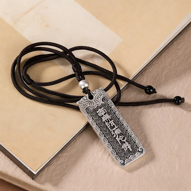 Buddha Stones Koperen Namo Amitabha Om Mani Padme Hum touw wijsheid Ketting hanger - Namo Amitabha - image 6