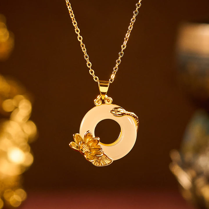 Buddha Stones Lotus vredesgesp Ketting - image 2