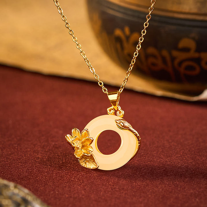 Buddha Stones Lotus vredesgesp Ketting - Lotus Vredesgesp - image 0