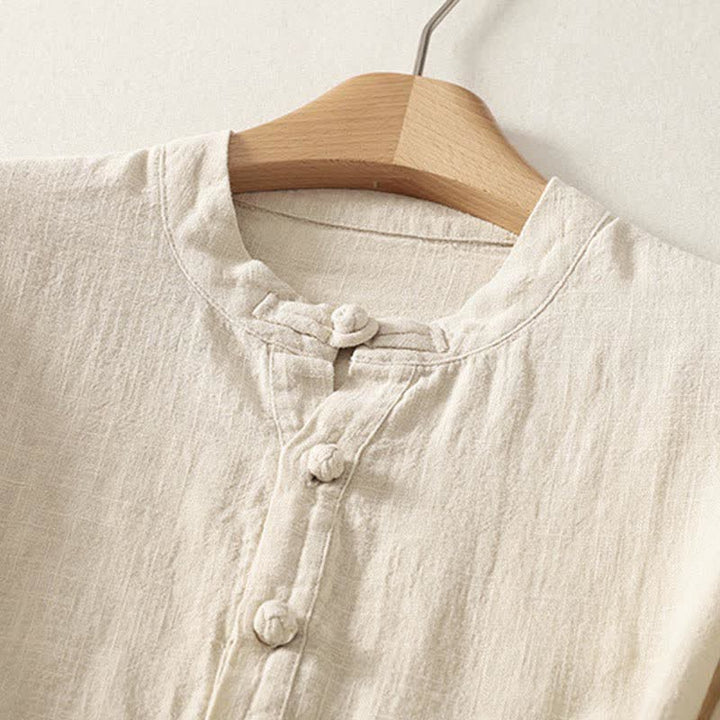Buddha Stones Zomerse katoenen damesblouse met Korte mouw . - image 7