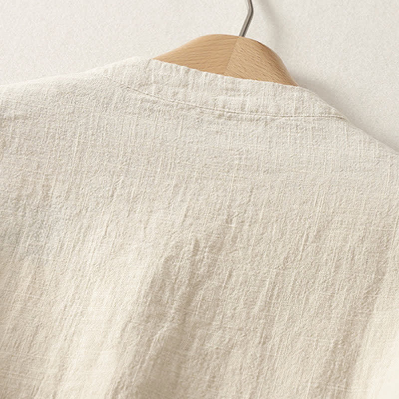 Buddha Stones Zomerse katoenen damesblouse met Korte mouw . - image 8