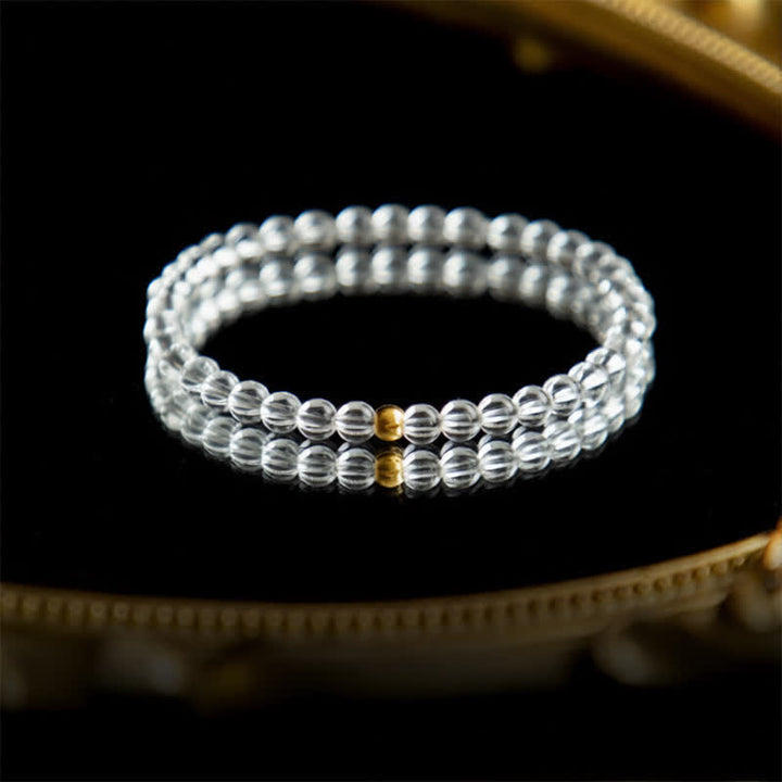 Buddha Stones Armband van natuurlijk helder kwarts (4 mm) - image 1
