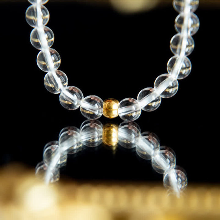 Buddha Stones Armband van natuurlijk helder kwarts (4 mm) - image 11