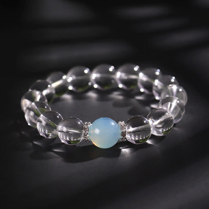 Buddha Stones Helende Armband van helder kwarts en aquamarijn - image 11