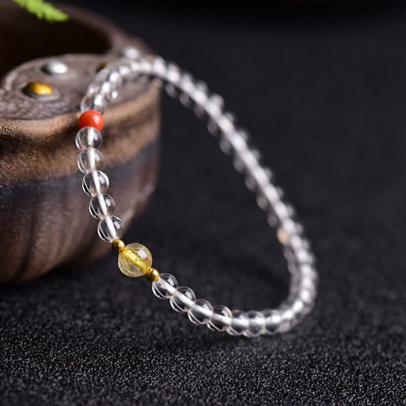 Buddha Stones Armband van natuurlijk helder kwarts - image 3
