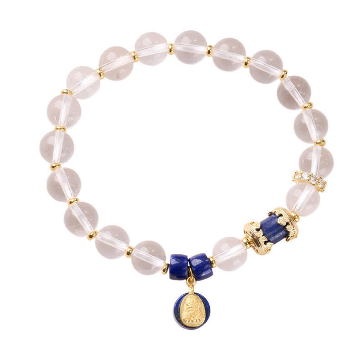 Buddha Stones Zakiram Armband van helder kwarts - image 3
