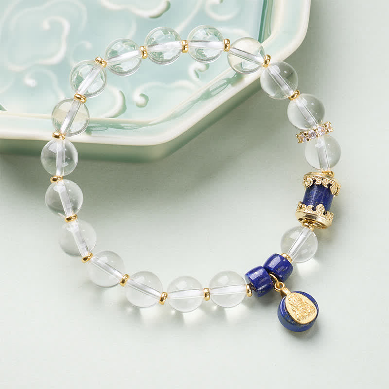 Buddha Stones Zakiram Armband van helder kwarts - image 1