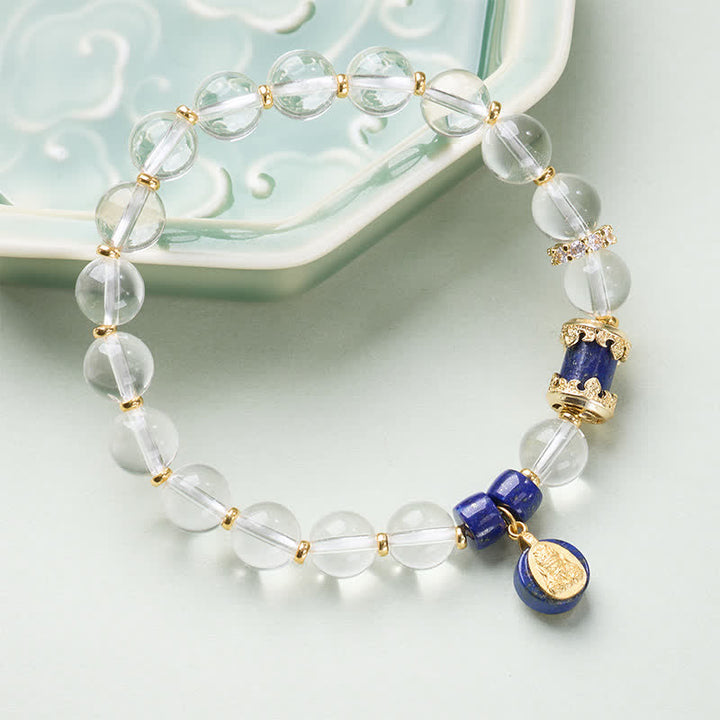 Buddha Stones Zakiram Armband van helder kwarts - image 1