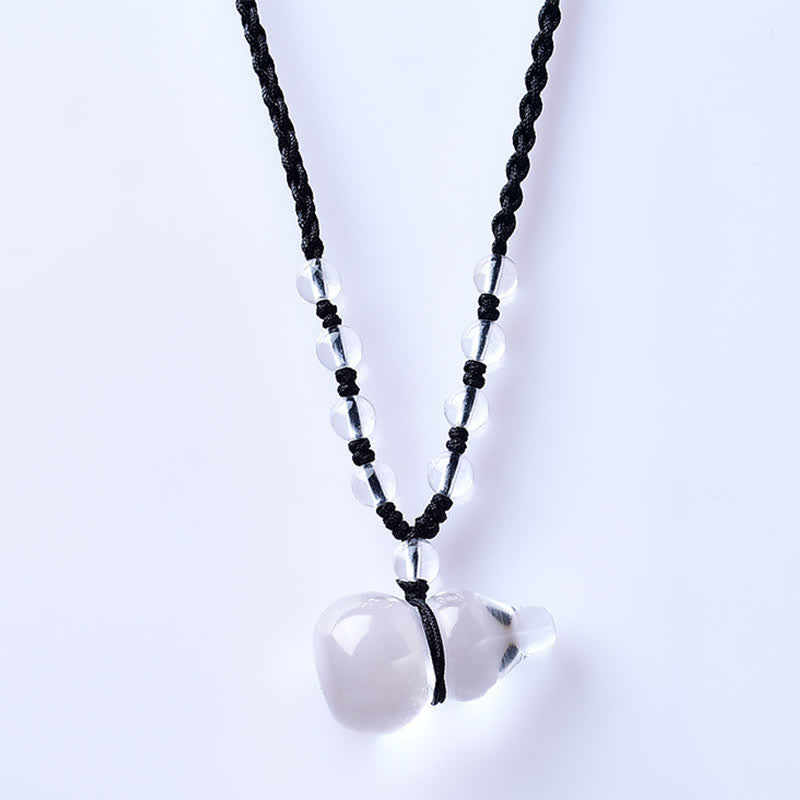 Buddha Stones Natuurlijke heldere kwarts kralenketting met beschermingselementen in de vorm van een Ketting - image 1