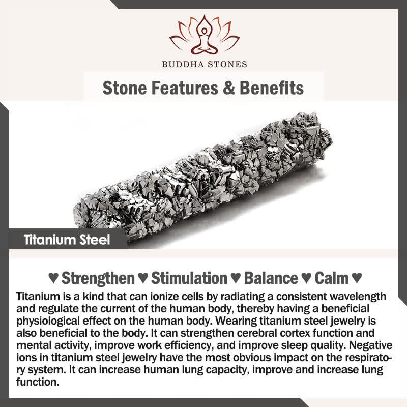 Buddha Stones Titanium stalen rode koord Faith dubbele wikkel Enkelband - image 6