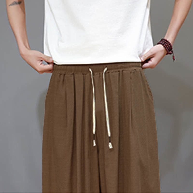 Buddha Stones Zomerse Zen Mouwboord met elastische Taille , Cropped model en Zakken - image 23