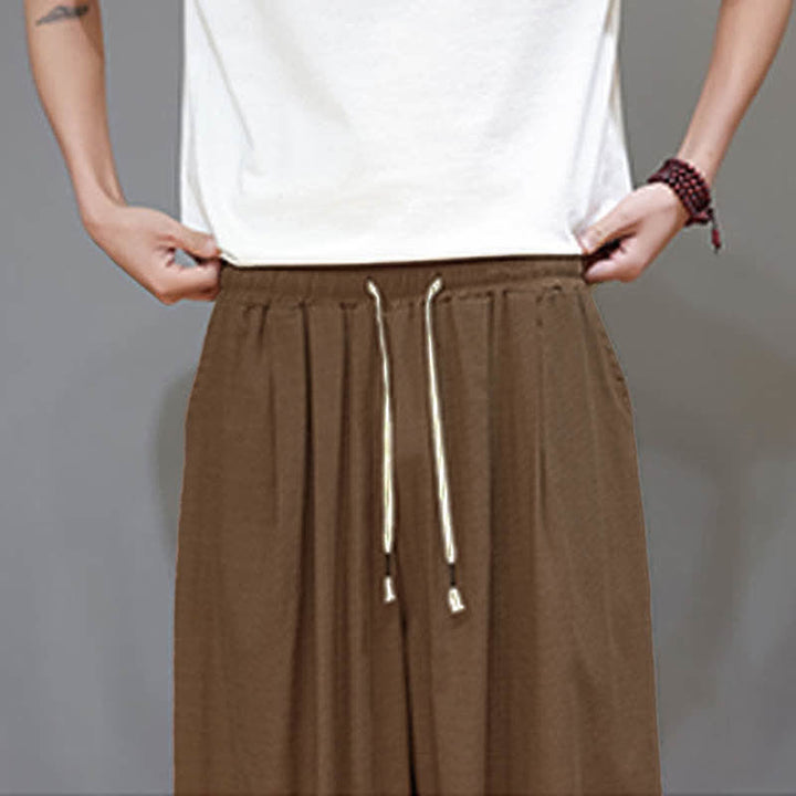 Buddha Stones Zomerse Zen Mouwboord met elastische Taille , Cropped model en Zakken - image 23