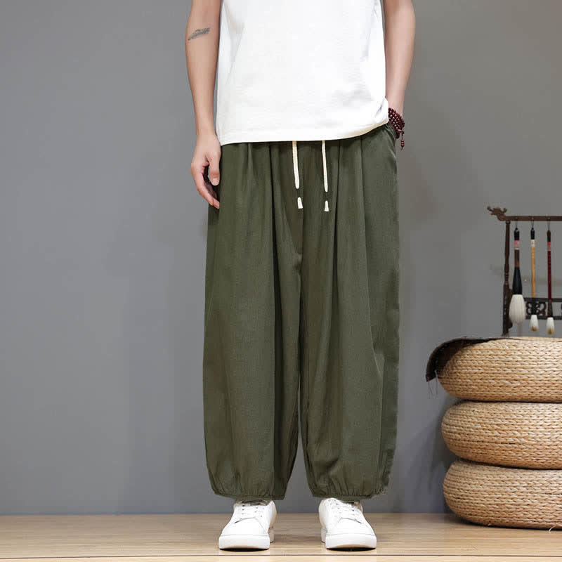 Buddha Stones Zomerse Zen Mouwboord met elastische Taille , Cropped model en Zakken - image 12