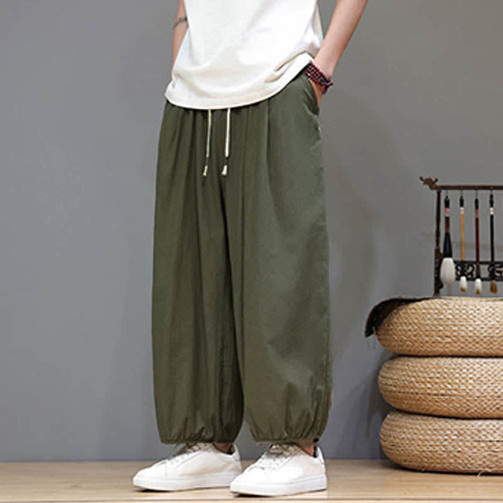 Buddha Stones Zomerse Zen Mouwboord met elastische Taille , Cropped model en Zakken - image 16