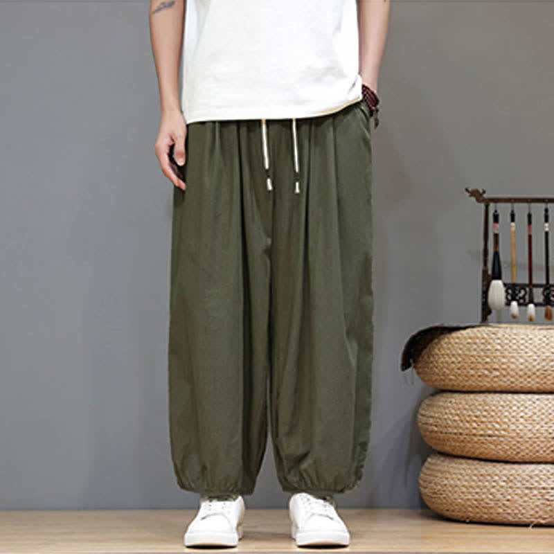 Buddha Stones Zomerse Zen Mouwboord met elastische Taille , Cropped model en Zakken - image 14