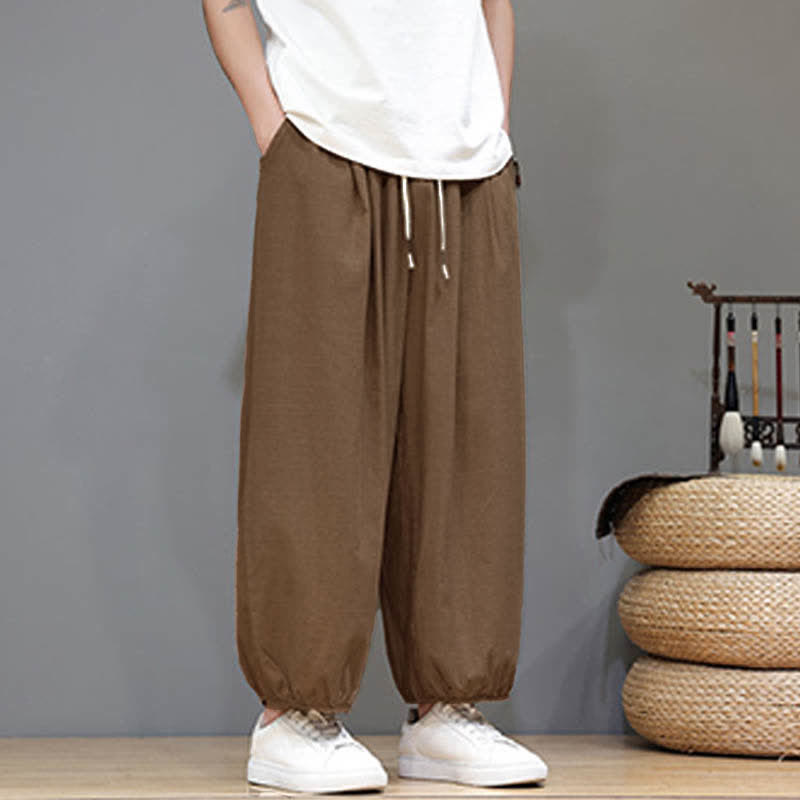 Buddha Stones Zomerse Zen Mouwboord met elastische Taille , Cropped model en Zakken - image 25