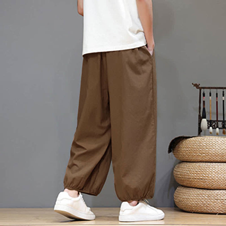 Buddha Stones Zomerse Zen Mouwboord met elastische Taille , Cropped model en Zakken - image 22