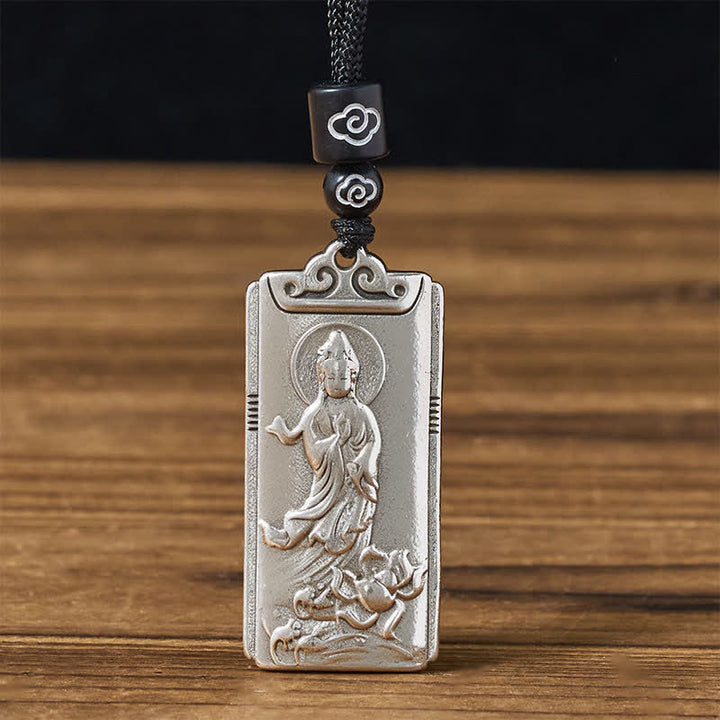 Buddha Stones Koperen Avalokiteśvara Ketting met zilveren accenten - Avalokiteśvara - image 0
