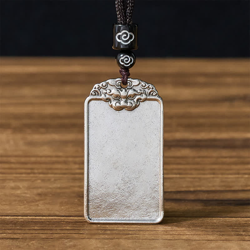 Buddha Stones Ketting met koperen dierenkop en symbool voor "Vrede en Rust" - image 1