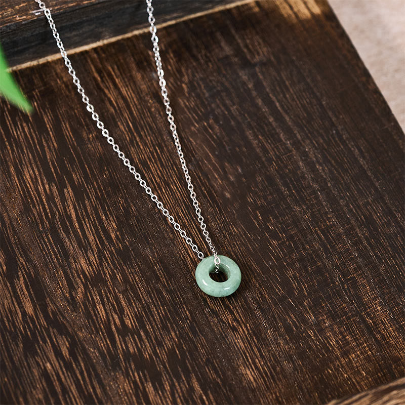 Buddha Stones Groene jade vredesgesp telraam geluk Ketting - image 11