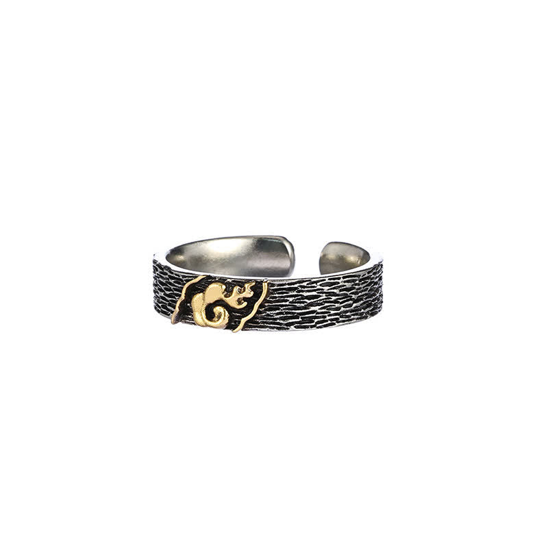 Buddha Stones Mount Everest Garuda Koperen Ring - Vlammenpatroon - image 11