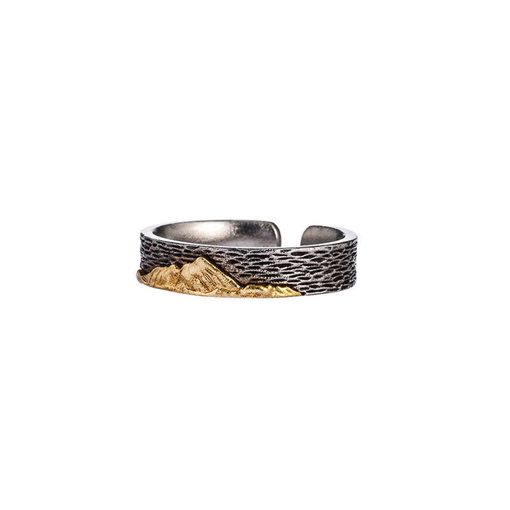 Buddha Stones Mount Everest Garuda Koperen Ring - Mount Everest-patroon - image 1