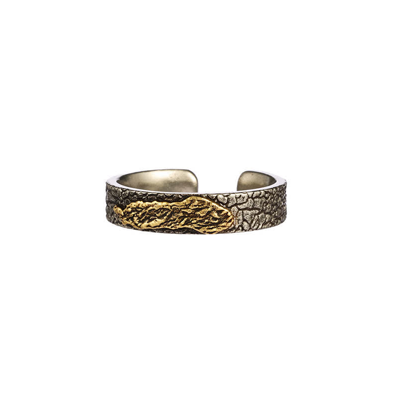 Buddha Stones Mount Everest Garuda Koperen Ring - Lhamo Latso-patroon - image 12
